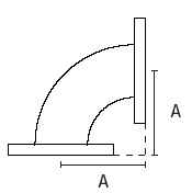 ASA 90 Degree Radius Elbows