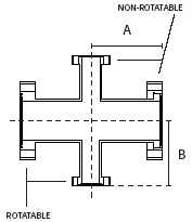 CF 4-Way Reducer Crosses